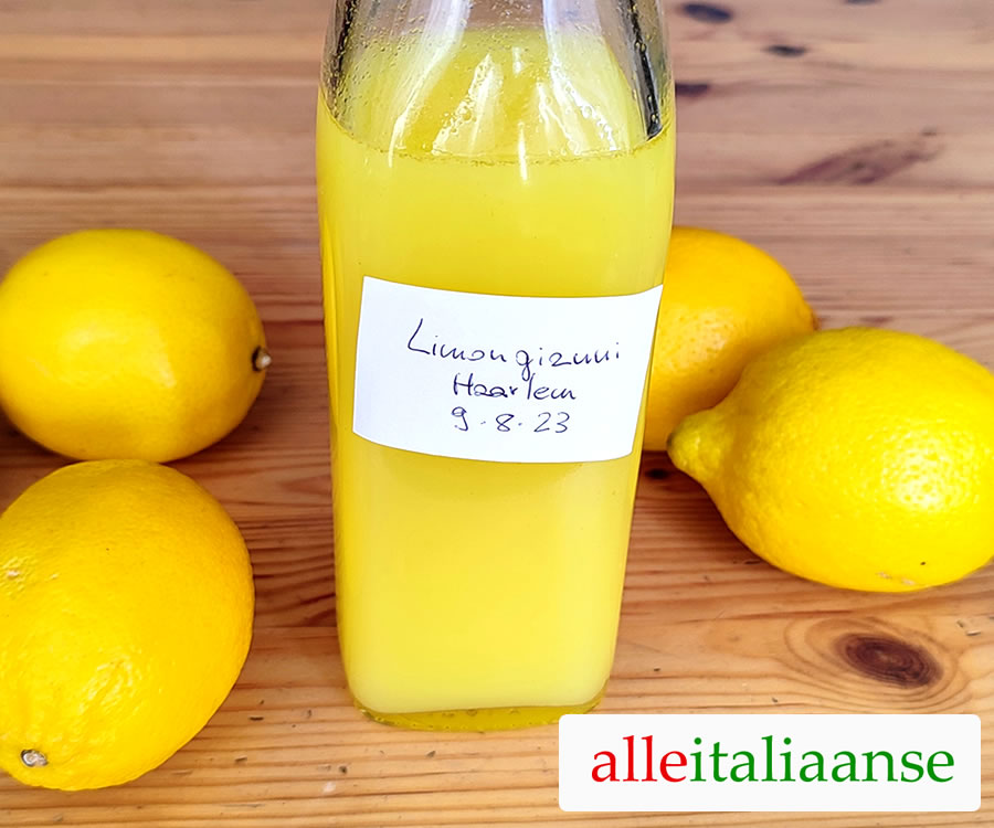 Zelfgemaakt limoncello met het Italiaanse recept