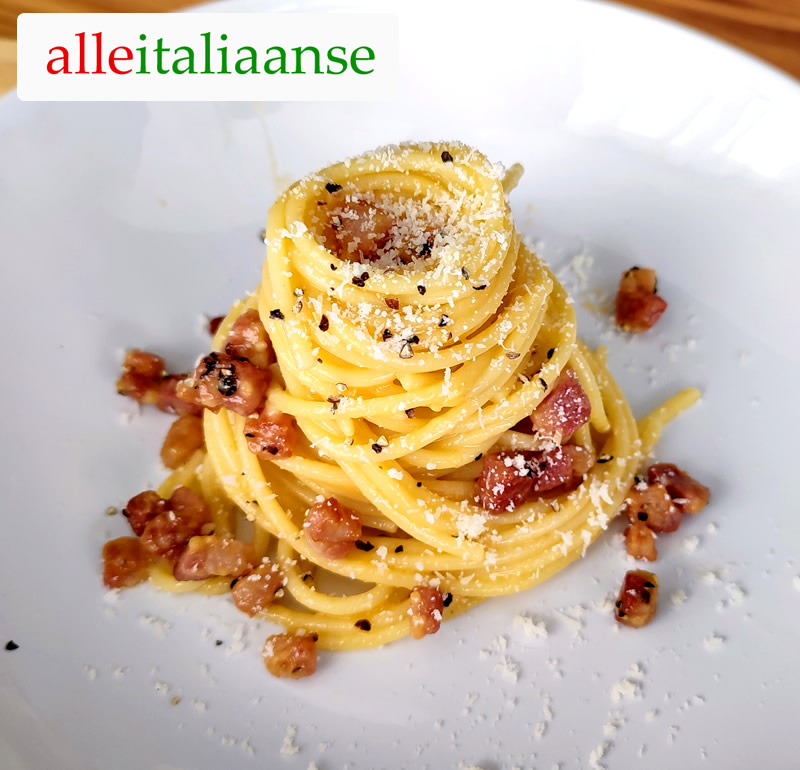 Pasta alla Carbonara 🍝 Origineel Italiaans recept