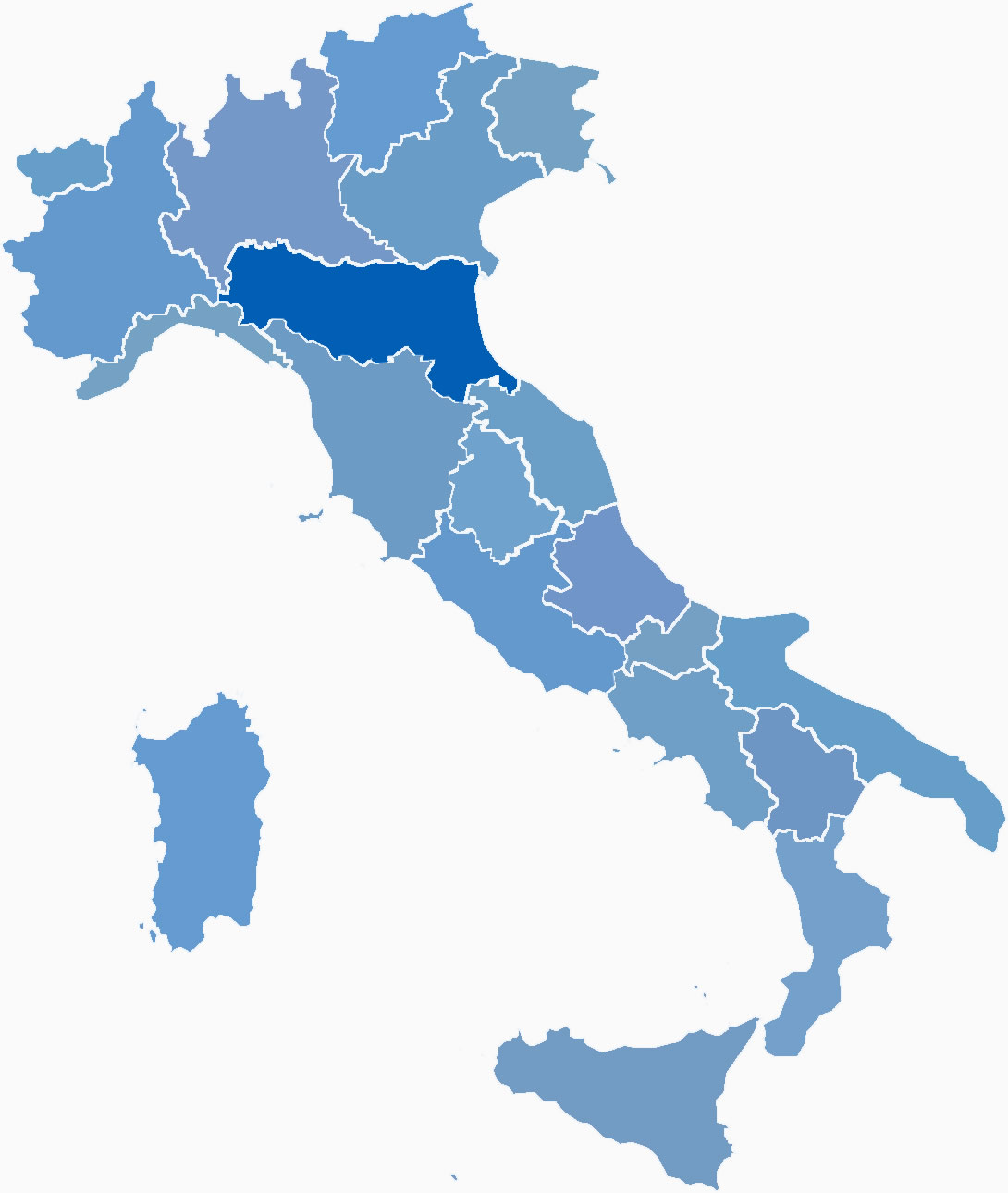 Regio Emilia Romagna in Italië