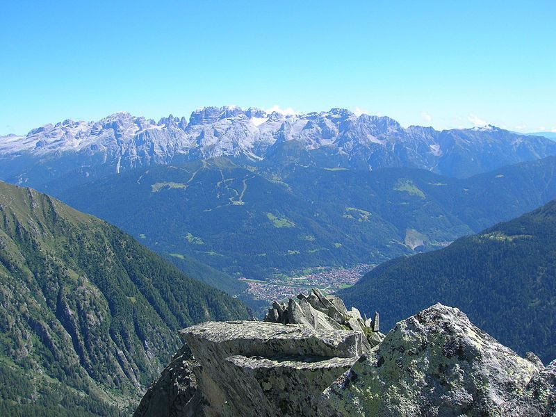 Brenta Dolomitien in Trentino - panorama vanuit west