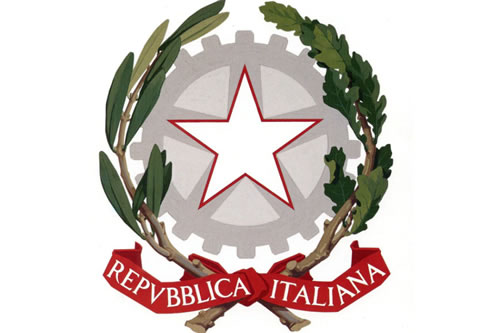 Het embleem van de Italiaanse Republiek