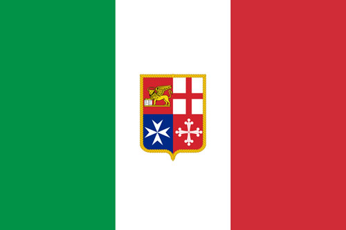 De vlag van Italië