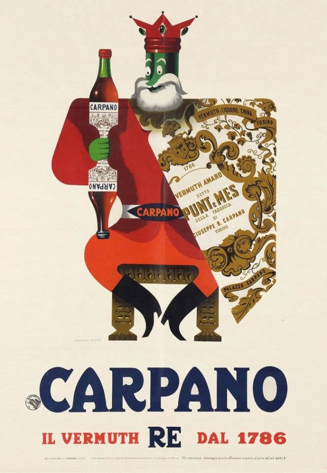 Amaro Carpano - illustratie van Armando Testa