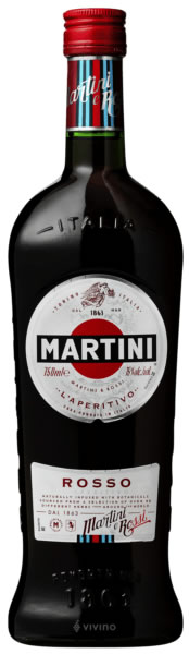 Een fles Martini Rosso
