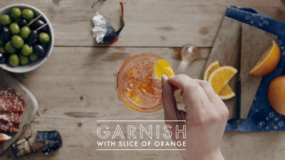 spritz schijfje sinaasappelsap