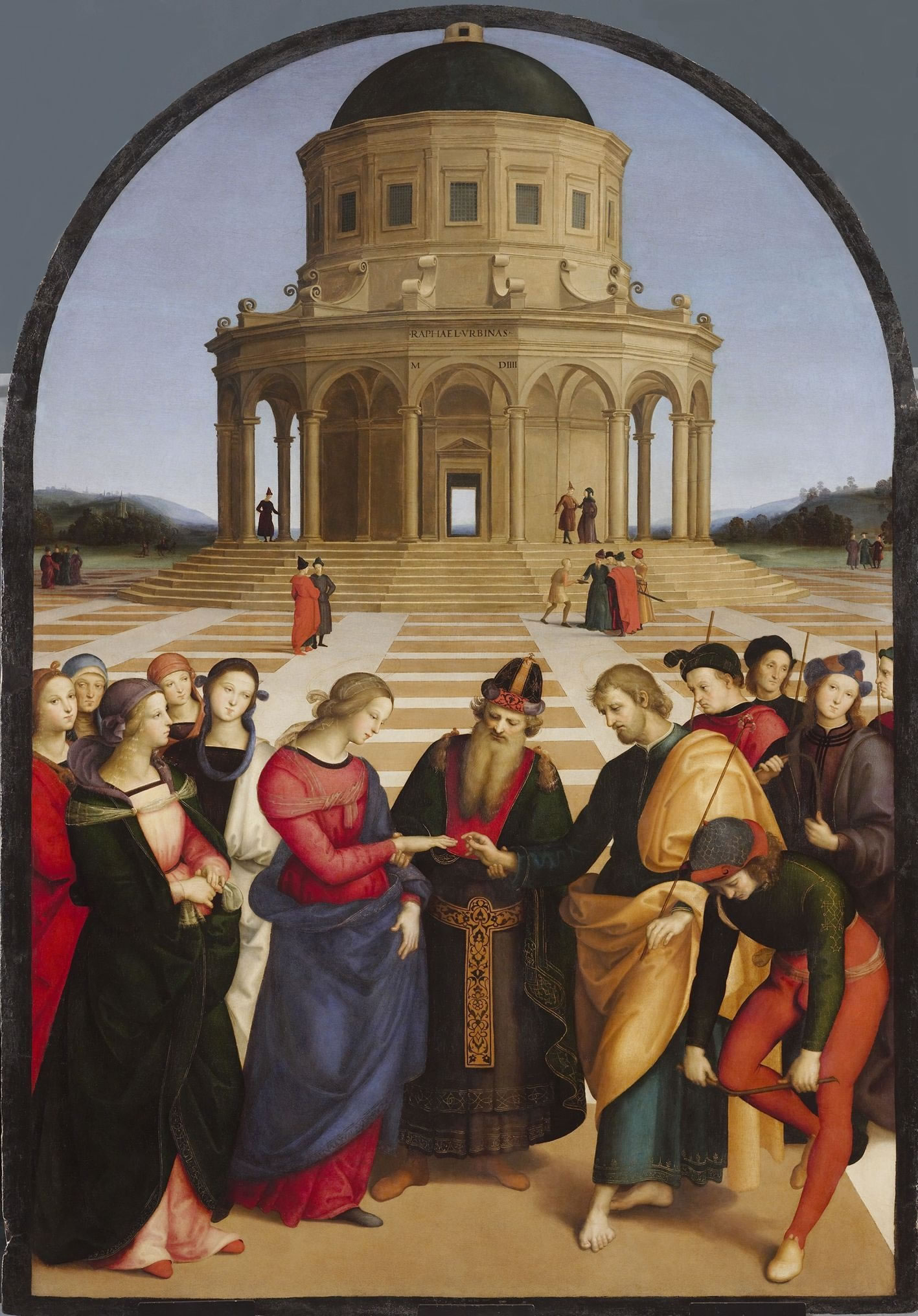 Rafaël, Het huwelijk van de Maagd Maria - Pinacoteca di Brera