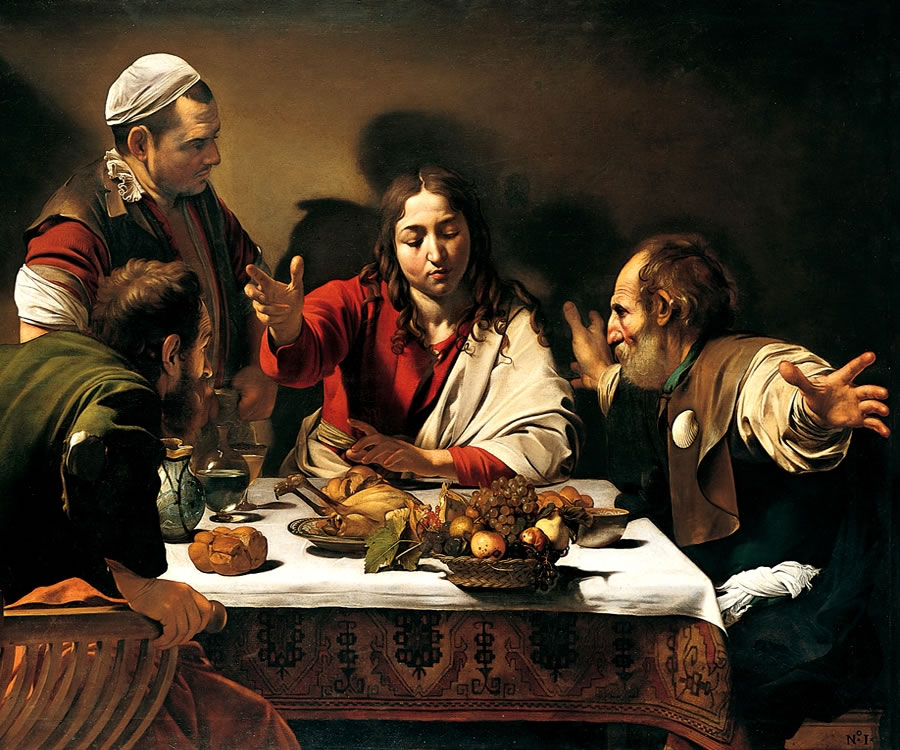 Caravaggio, La Cena in Emmaus - The National Gallery, London