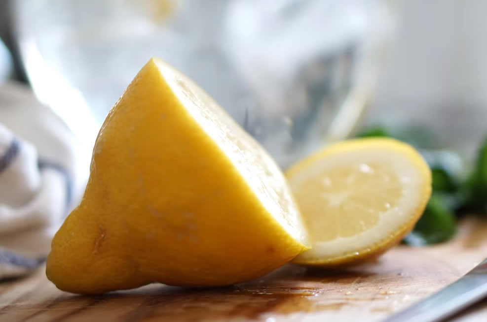 Citroen voorbereiden voor citroenijs