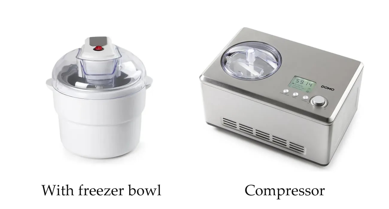 Different types of Ice cream maker