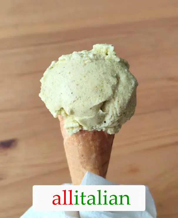 Homemade Pistachio ice cream - All Italian