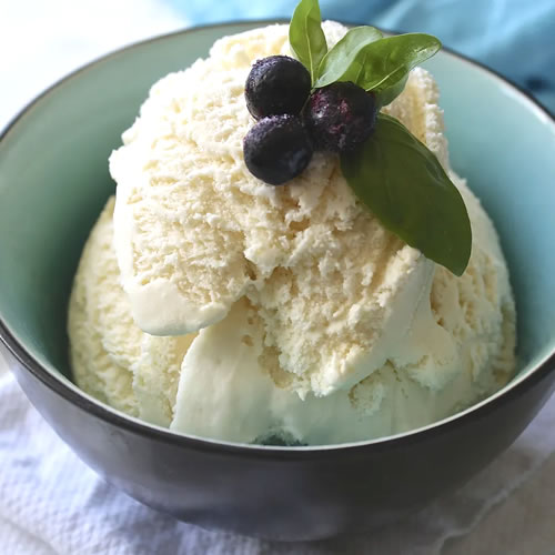 vegan ice cream Italian recipe with the ice cream maker