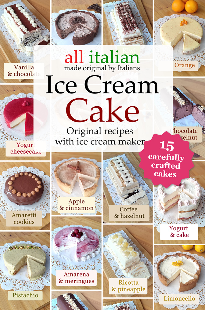 Cover of the ice cream cake cookbook of All Italian