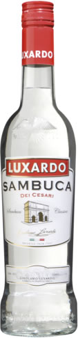 Een fles Sambuca Luxardo