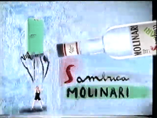Sambuca Molinari reclame jaren 90