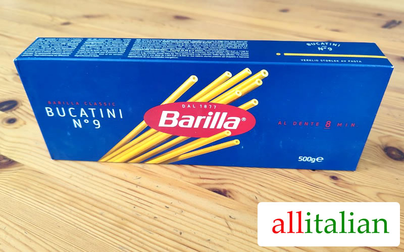 A package bucatini from Barilla