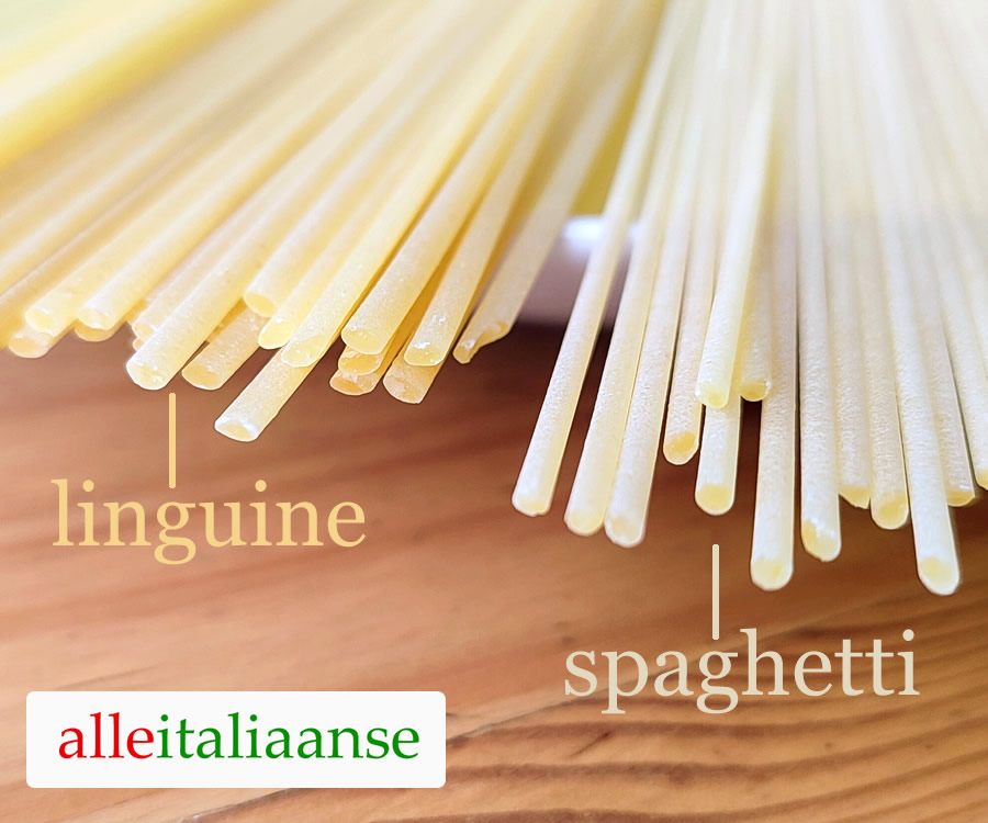 Het verschil tussen spaghetti en linguine