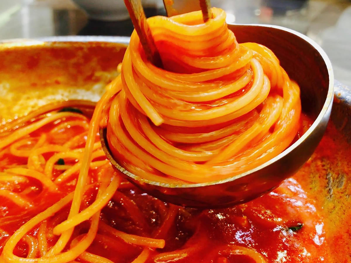 Spaghetti met pastasaus
