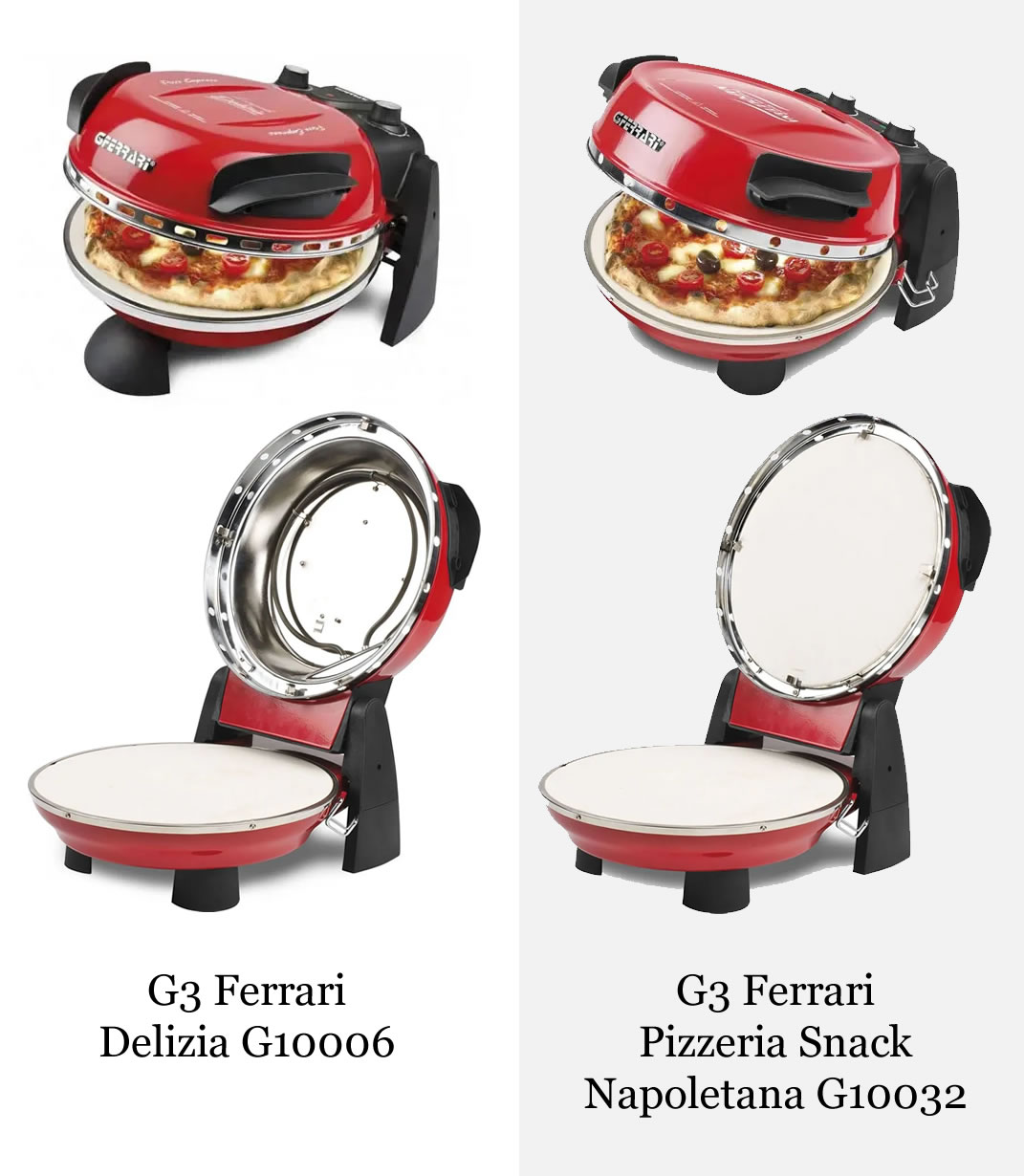 Het verschil tussen de G3 Ferrari Delizia en de Pizzeria Snack Napoletana