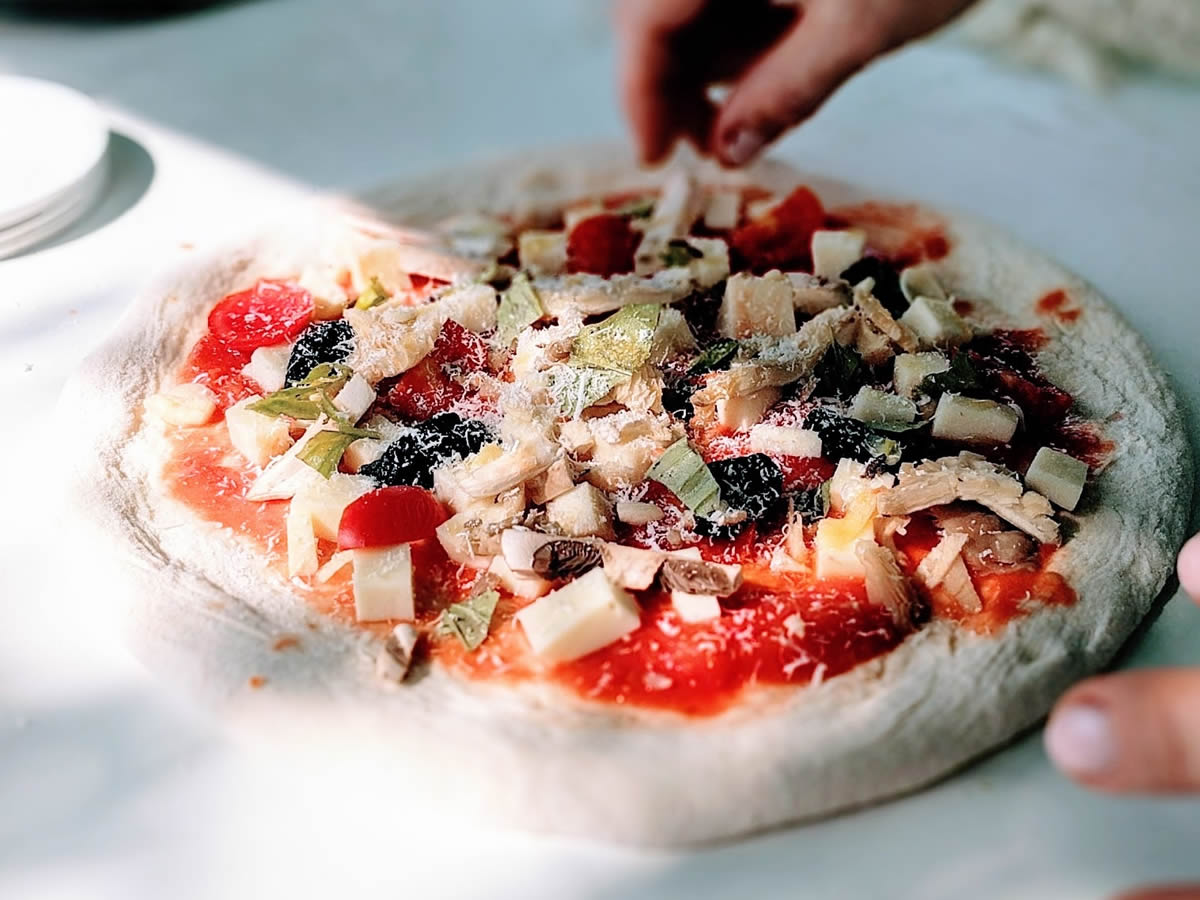 Pizza met groenten recept - voor bakken