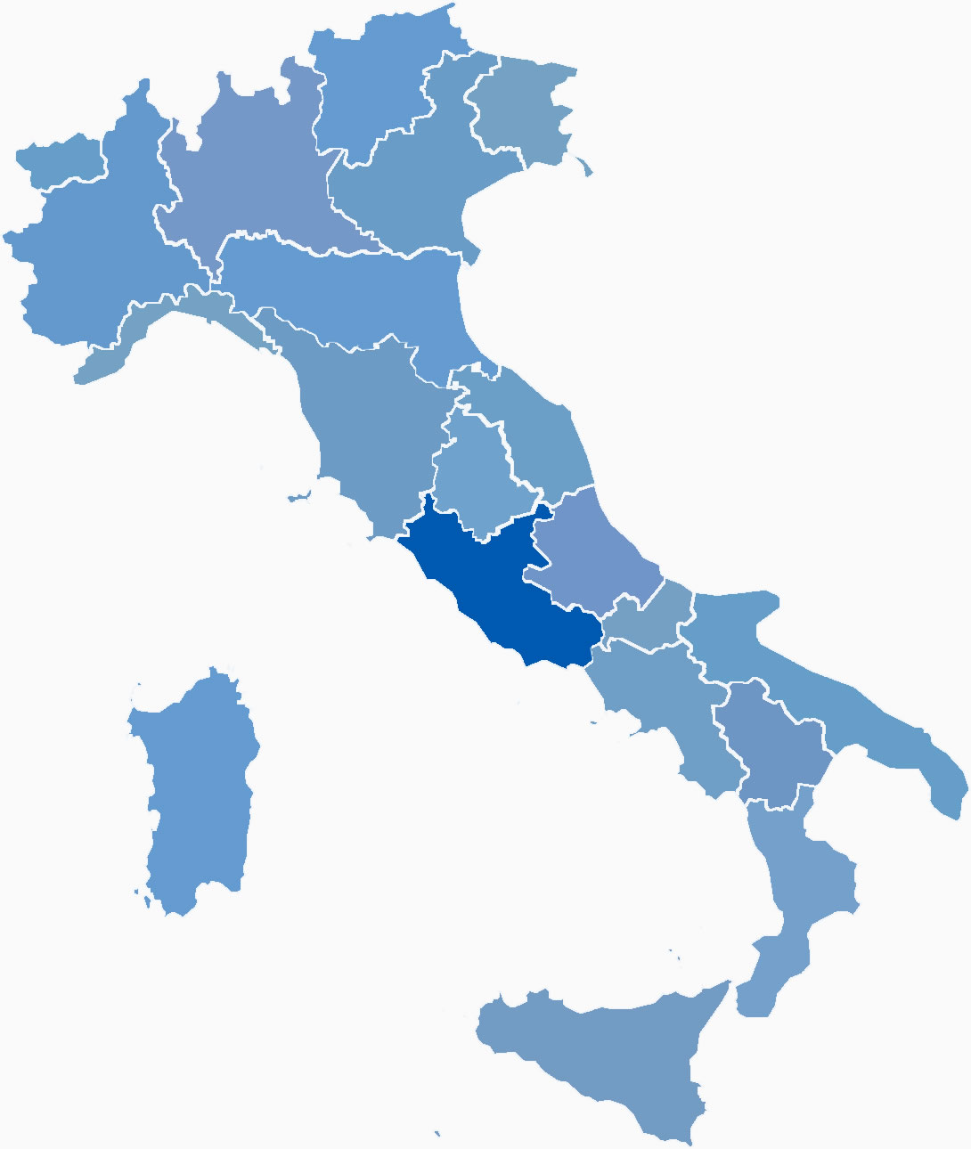 Regio Latium in Italië