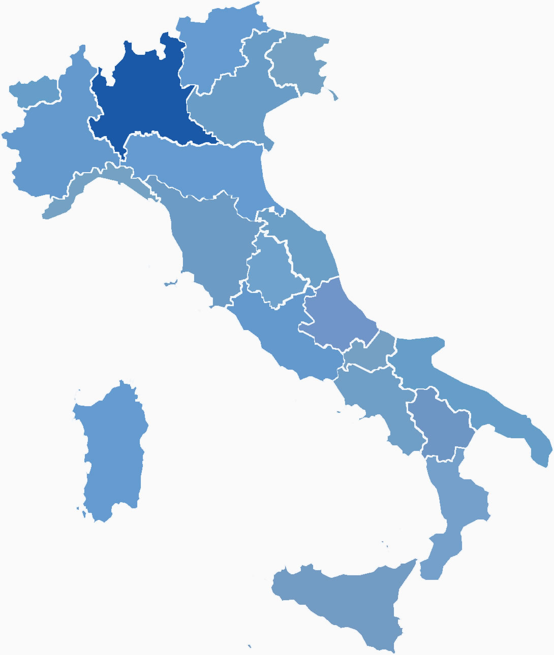 Regio Lombardije in Italië