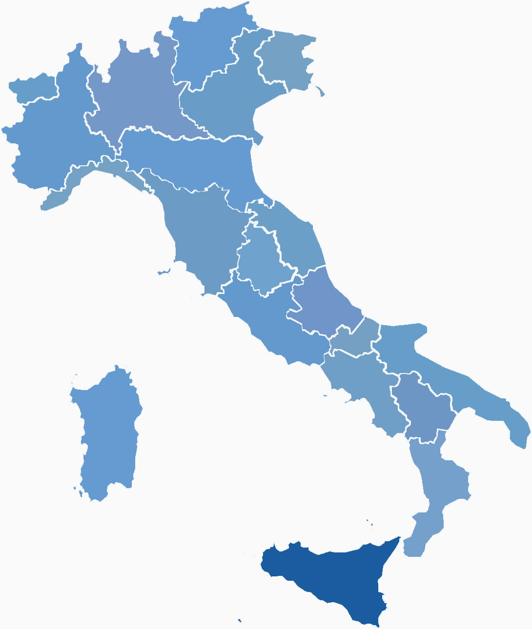 Regio Sicilië in Italië