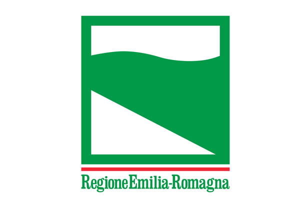 Vlag van de italiaanse regio Emilia Romagna