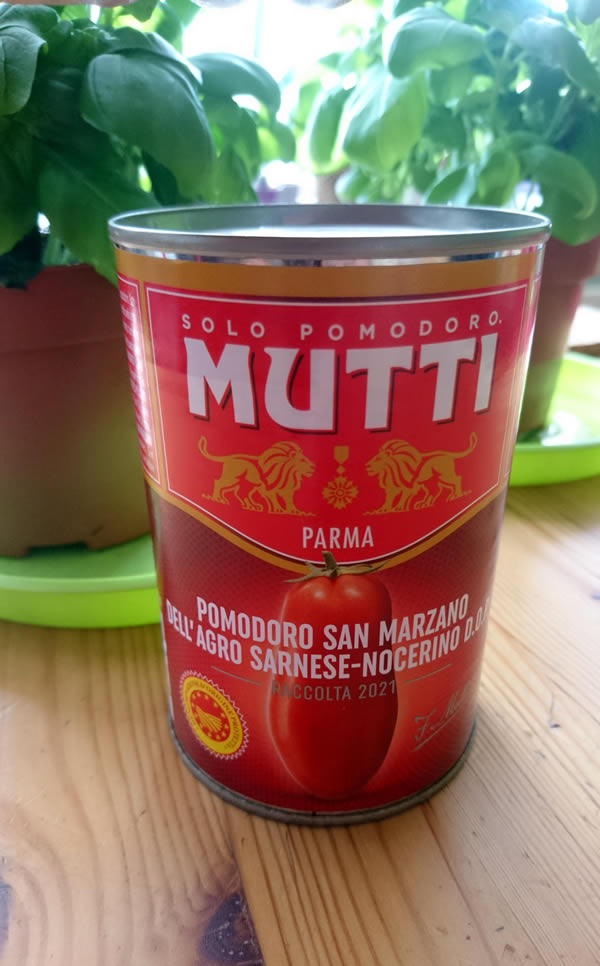 San Marzano gepeelde tomaat uit Italië