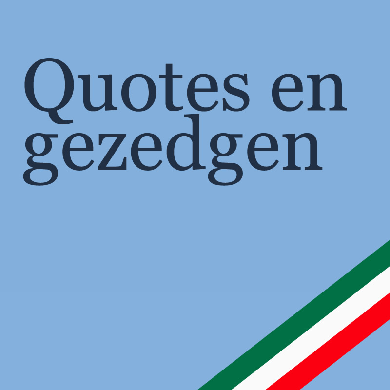 Italiaanse quotes en spreekwoorden