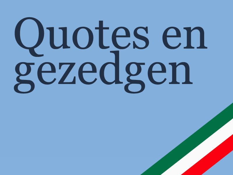 Italiaanse quotes en spreekwoorden