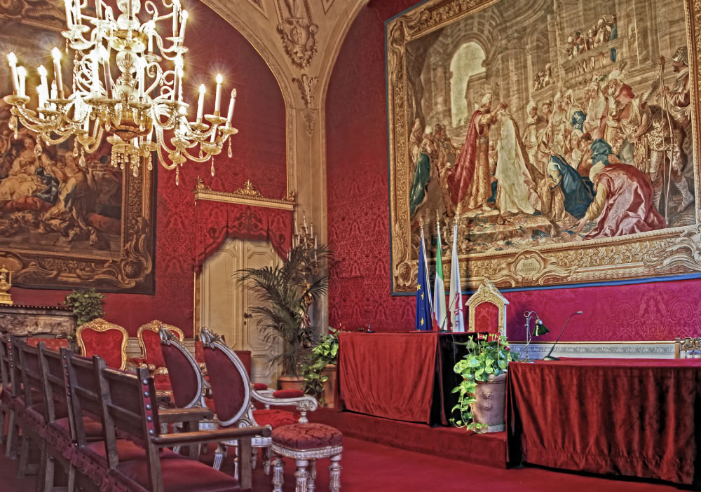 Sala Rossa in het Palazzo Vecchio, Florence