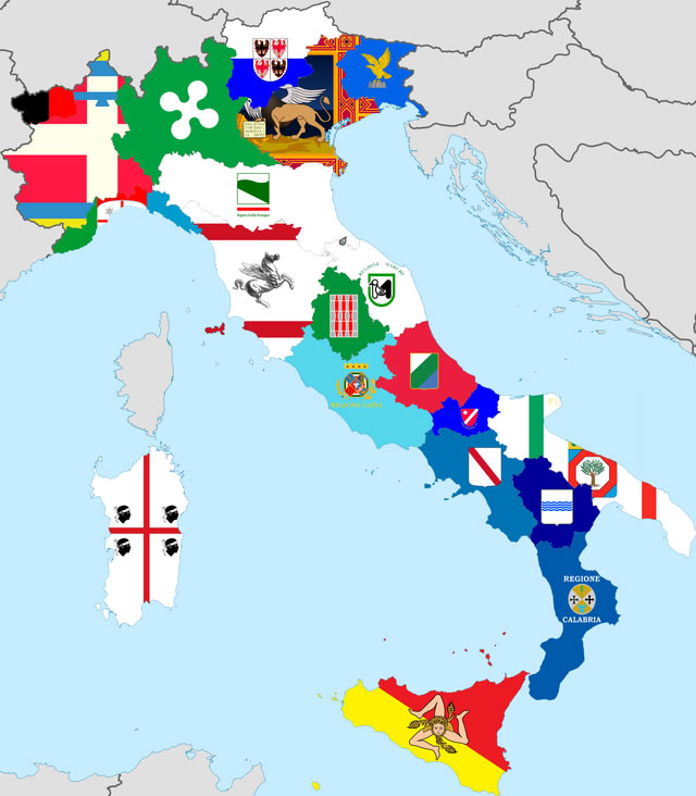 Vlaggen van de Italiaanse regio's